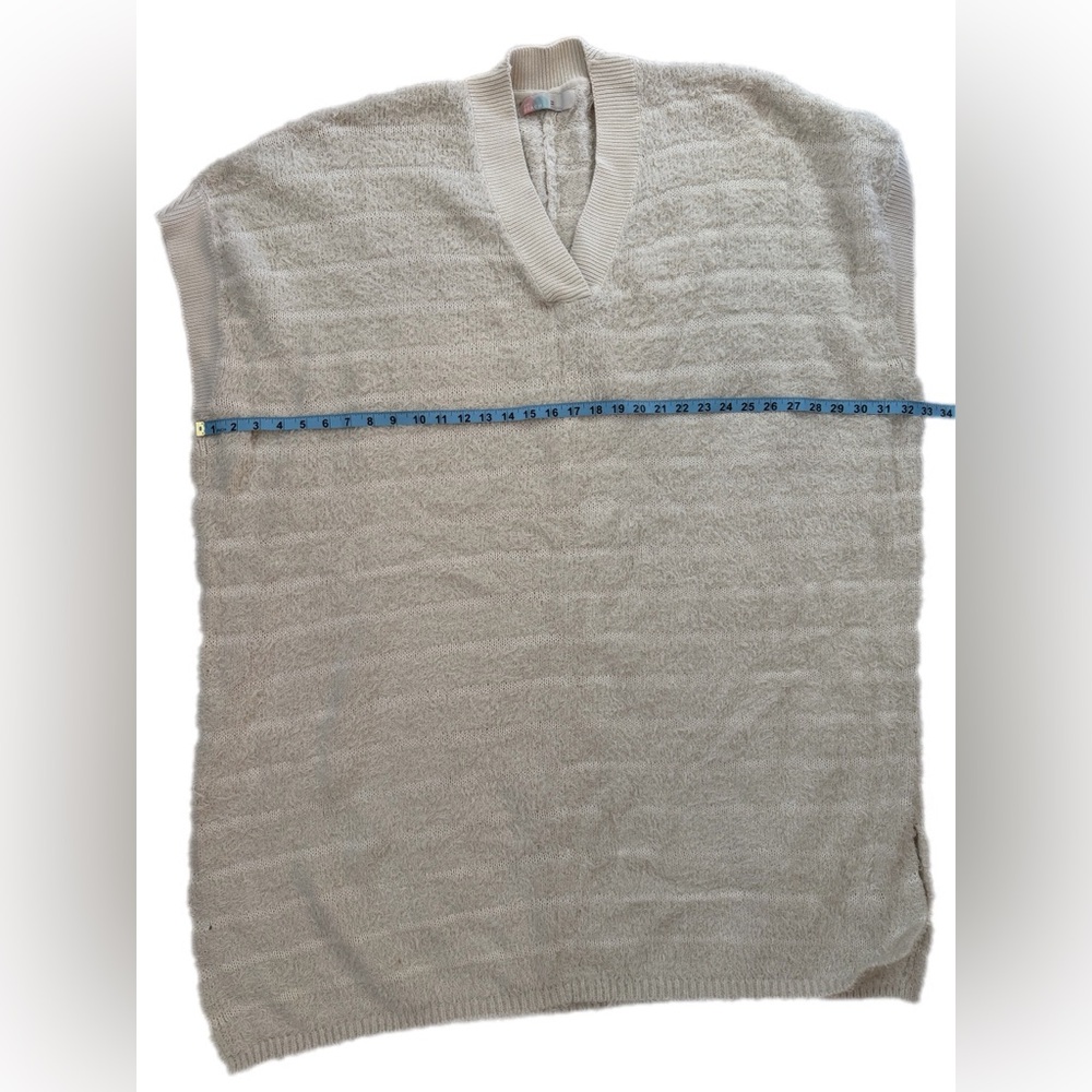 Free People Beach "Imani" Pullover Sweater Tunic ivory NWOT M/L - Picture 8 of 16